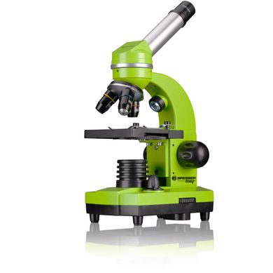 Мікроскоп Bresser Junior Biolux SEL 40x-1600x Green з набором для дослідів та адаптером для смартфона