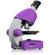 Мікроскоп Bresser Junior 40x-640x Purple з набором для дослідів та адаптером для смартфона