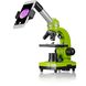Мікроскоп Bresser Junior Biolux SEL 40x-1600x Green з набором для дослідів та адаптером для смартфона