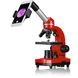 Мікроскоп Bresser Junior Biolux SEL 40x-1600x Red з набором для дослідів та адаптером для смартфона