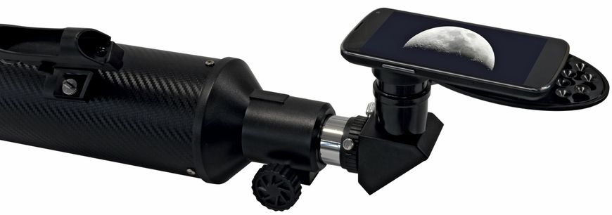 Телескоп Bresser Sirius 70/900 AZ Carbon з сонячним фільтром та адаптером для смартфона