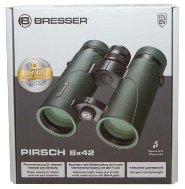 Бінокль Bresser Pirsch 8x42 UR WP Phase Coating