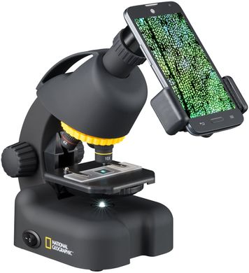 Мікроскоп National Geographic 40x-640x з набором для дослідів та адаптером для смартфона