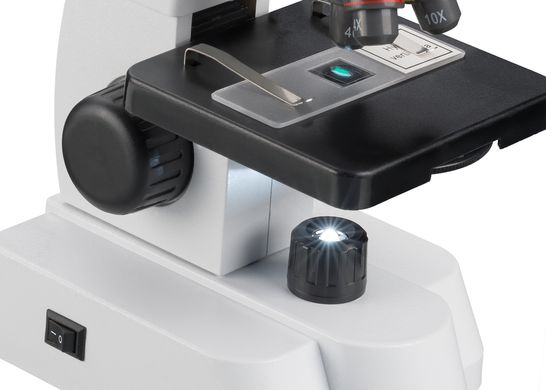 Мікроскоп Bresser Junior 40x-640x з набором для дослідів та адаптером для смартфона